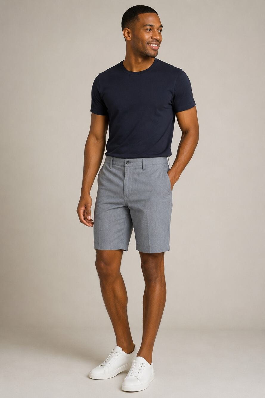 LR3722 Volcom Gray Casual Shorts Mens Size 34 Flat Front Lightweight